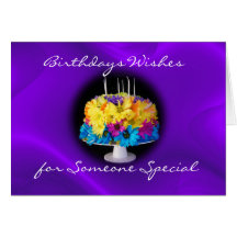A Daisy Birthday Cake card- customize