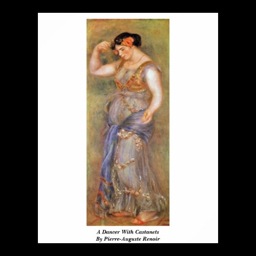 A Dancer With Castanets By Pierre-Auguste Renoir Print