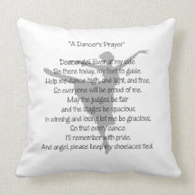 A Dancer's Prayer Pillow