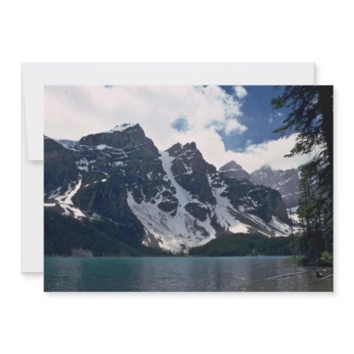 A Dark Mountain With Snow Patches Personalized Invite by BreathtakingNature