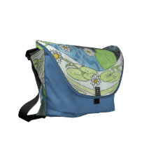 A Dark Underrcurrent Mermaid Messenger Bags