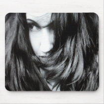 A Darker Shade of Gray - Self Portrait Mouse Pads