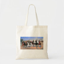 A Dash for the Timbers Canvas Bags