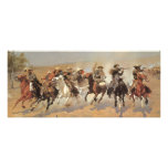 A Dash For Timber by Remington, Vintage Cowboys Custom Announcements