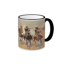 A Dash For Timber by Remington, Vintage Cowboys Coffee Mug