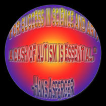 A dash of Autism Quote Sticker