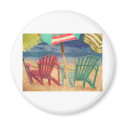 A Day At The Beach magnets