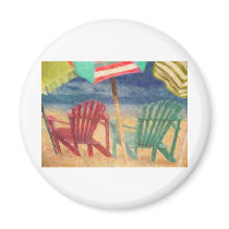 A Day At The Beach magnets