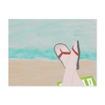 A Day at the Beach Postcard