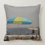 A Day At The Beach Throw Pillow