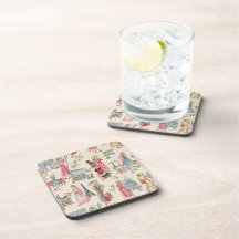 A Day in Paris Drink Coasters