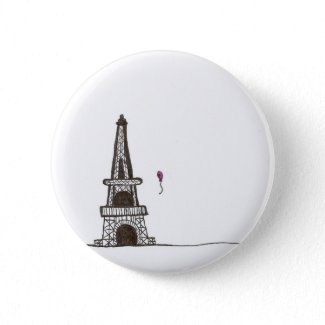A day in Paris France button