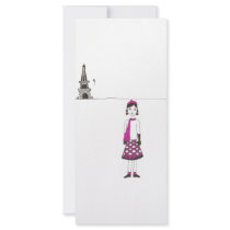 A day in Paris France Rack Card Design