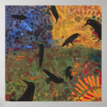 A Day in the Life of a Raven Print