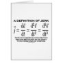 A Definition Of Jerk (Physics) Card