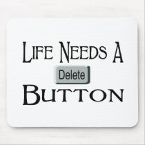 A Delete Button Mouse Mat