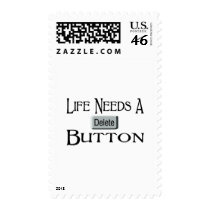 A Delete Button postage