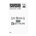 A Delete Button postage