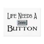 A Delete Button Post Cards