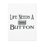 A Delete Button Postcard