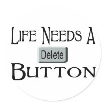 A Delete Button Stickers