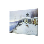 A deserted manor house canvas prints