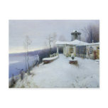 A deserted manor house postcard