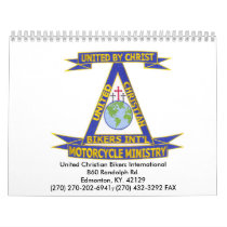 a_Digital_Patch_1 copy, United Christian Bikers... Wall Calendar