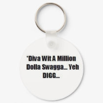 A DIVA WITH SWAGG....KEYCHAIN by RAWWRECKUDZ A DIVA WITH SWAGG....KEYCHAIN