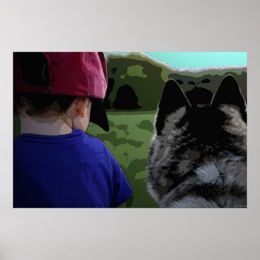 A Dog and His Boy 36 x 24 Poster
