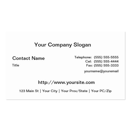 A Dog Day Afternoon Business Card Templates (back side)