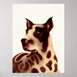 A Dog - Great dane Poster