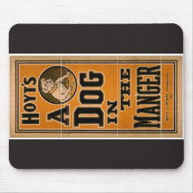 A dog in the Manger, 'Hoyt's' Retro Theater Mouse Pad