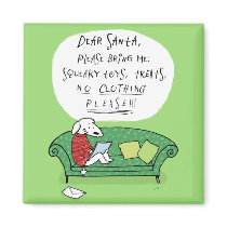 A Dog's Letter to Santa magnets