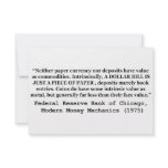A Dollar Bill Is Just a Piece of Paper Invite