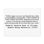 A Dollar Bill Is Just a Piece of Paper Postcards