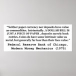 A Dollar Bill Is Just a Piece of Paper Print