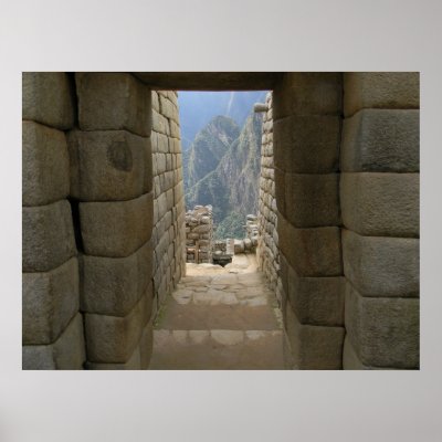A Door From Machu Picchu Poster by Photogbrett