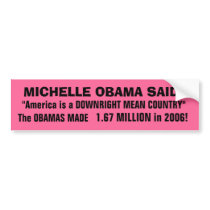 A "DOWNRIGHT MEAN" country?! Bumper Sticker
