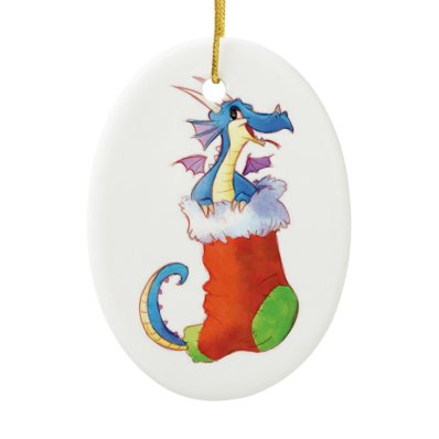 A Dragon in My Stocking Christmas Ornament