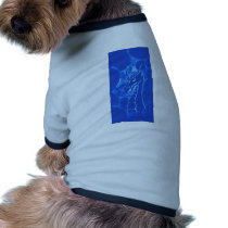 A dragon in smoke (blue) pet tee