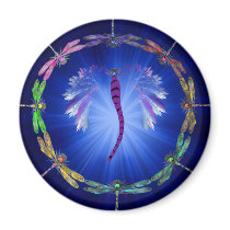 A Dragonfly Dance Fridge Magnets