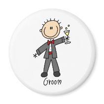 A Drink For The Groom Magnet