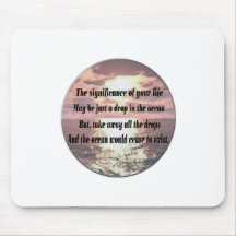 A drop in the ocean mouse pad