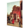 A Dutch Courtyard, c.1658-60 Gallery Wrap Canvas