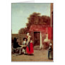 A Dutch Courtyard, c.1658-60 Greeting Card