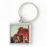 A Dutch Courtyard, c.1658-60 Keychains