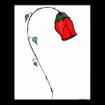 A dying rose posters