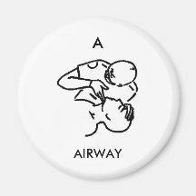 A está para la VÍA AÉREA - imán