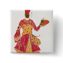 A Eunuch, from the ballet 'Scheherazade' Pin